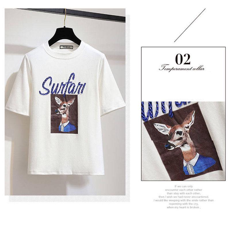 Summer Elegant Skirt Suit Print T-shirt Irregular Mesh Skirt Two-piece Suit Skirt Set