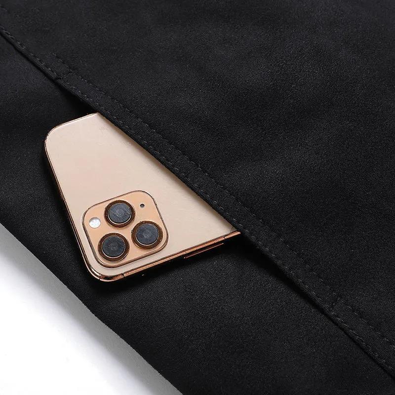 Velvet Warm Jacket Men's Fleece Thickening Casual Handsome Jacket Jacket Men's Long-sleeved Button Design Warm Cotton Clothing
