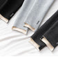 Spring and Autumn Threaded Leggings Women's Long Trousers Are Thin Outer Wear Plus Velvet Thickened High Waist Warm Cotton Trousers In Winter