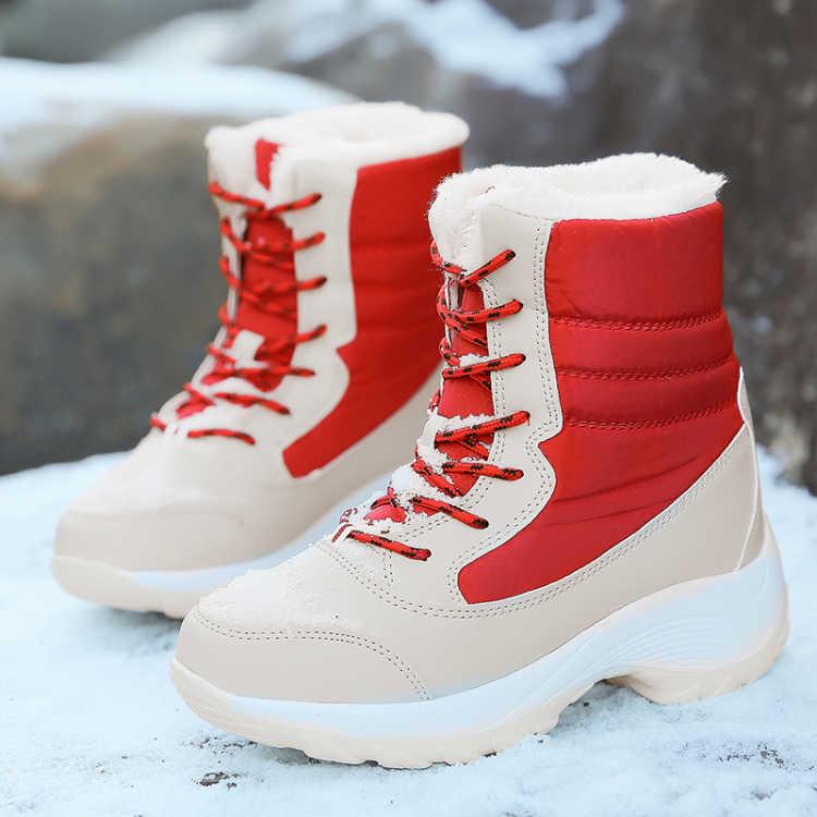 Women Snow Boots Platform Winter Boots Waterproof Non-slip Boots Women Winter Shoes Botas Mujer