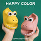 Children's Slippers Summer Boy Cartoon Dinosaur Thick Bottom Soft Bottom Non-slip Indoor Household Baby Children Parent-child Sandals and Slippers