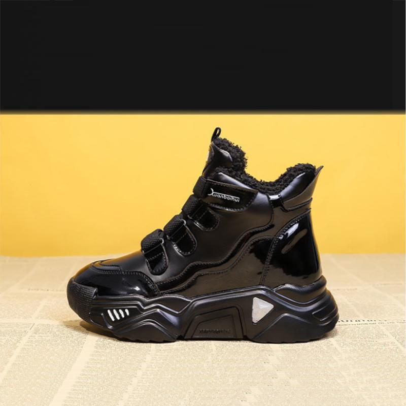 Winter Plus Velvet Inner Heightening Snow Boots Women Wild Thick-soled Martin Short Boots Cotton Shoes Winter Shoes Old Shoes Casual Shoes