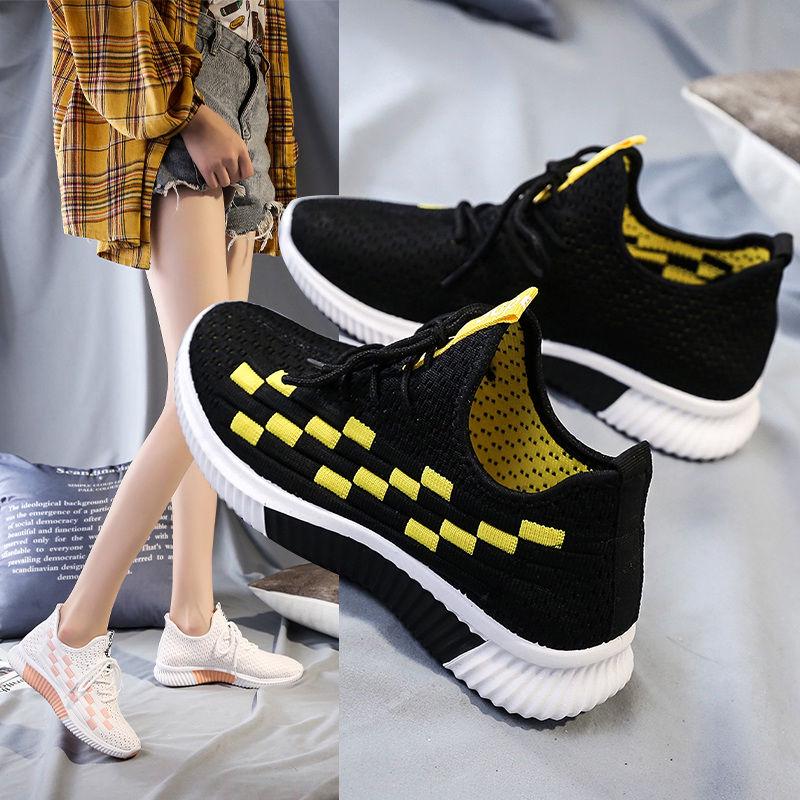 Coconut Shoes Female Angel Reflective Flying Woven Shoes Men's Breathable Casual Sports Shoes Men