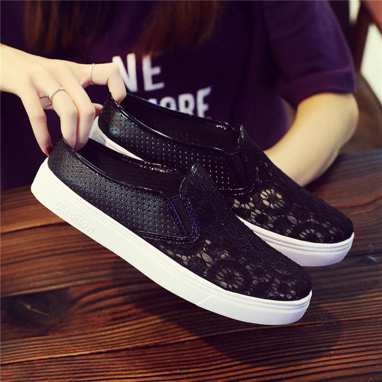 Women Summer Baotou Shoes Antiskid Soft Bottom Solid Color Shoes Outdoor Casual Mesh Patchwork Low Top Shoes