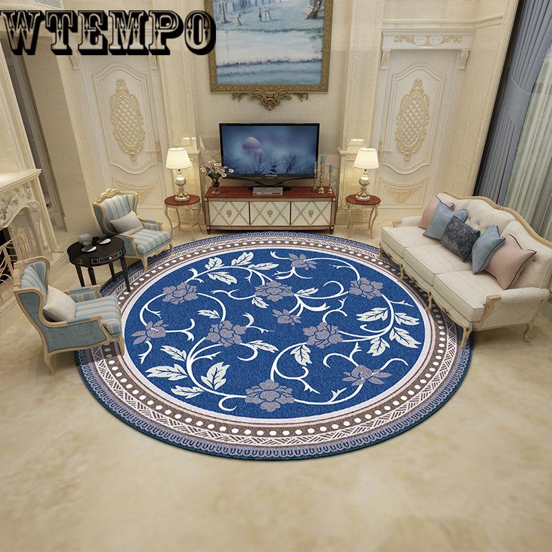 Coffee table mat soft round carpet bedroom carpet American carpet living room carpet sofa cushion