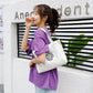 Portable Canvas Bag Women's Single Shoulder Diagonal Cloth Bag Literature and Art Students Korean Lunch Box Bag Small Cloth Bag