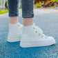Japanese Ribbon Small White Shoes Summer Student Trend High-top Canvas Shoes Women