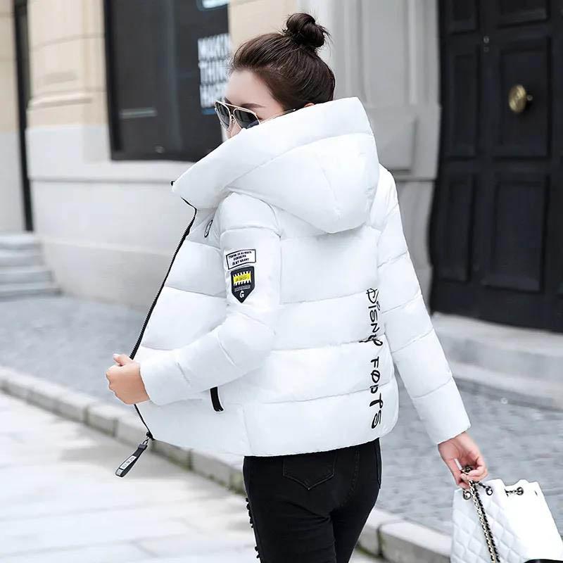 Winter Women's Cotton-padded Jacket Short Korean Style Slim Down Padded Jacket Plus Size Jacket