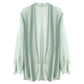 Chiffon Cardigan Short Jacket Women's Thin Outer Jacket Sun Protection Shawl Loose Top See-through Thin Coat Women Tops