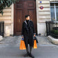 Spring New Windbreaker Men's Mid-length Korean Version Trend British Style Handsome Over The Knee Men's Khaki Coat