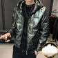 Glossy Down Jacket Men's Short Winter Jackets Korean Version of The Trend of Thick Warm Hooded Men's Jacket