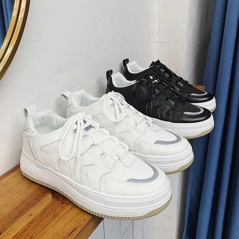 Men's Shoes Trendy Shoes Air Force No. 1 Aj Small White Shoes Men's Korean Version of Sports Casual White Leather Shoes for Boys