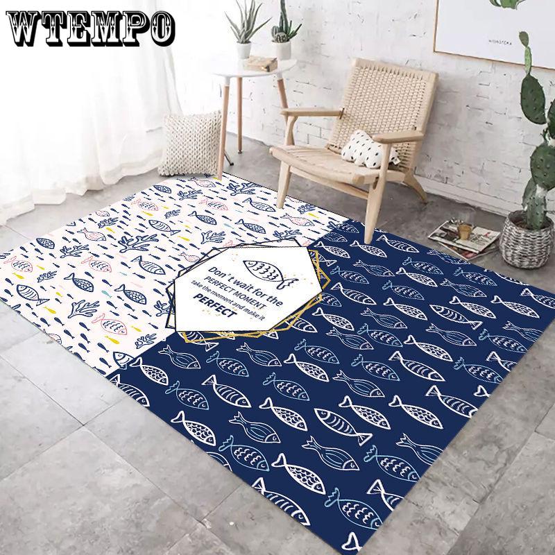 Modern Soft Carpets for Living Room Bedroom Rugs Nordic Style Geometric Print Large Area Rug