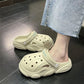 Cave Shoes Women Wear Ins Tide Summer Fashion Thick Bottom Non-slip Baotou Slippers Beach Sandals