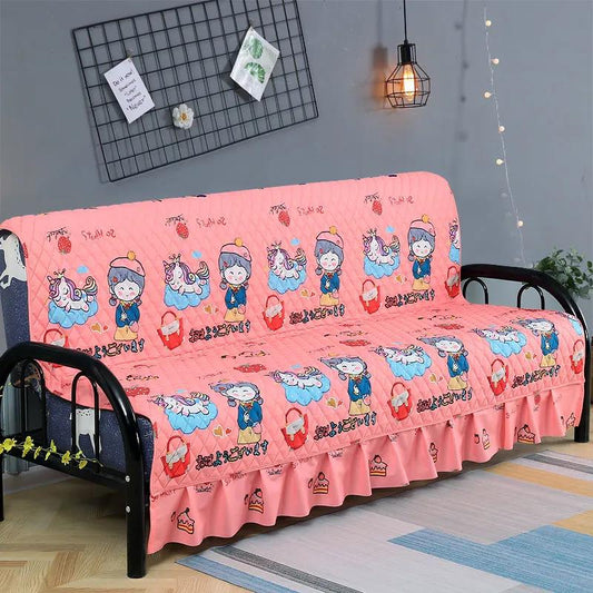 Four Seasons Thickening Universal Cushion Folding Sofa Cover Universal Armless Simple Sofa Bed