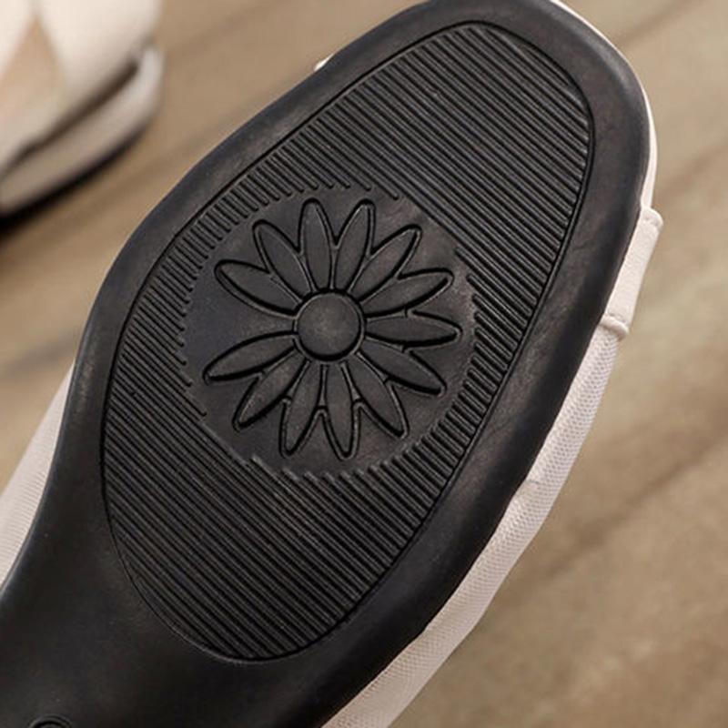 Mesh Sandals Women's Fashion All-match Single Shoes Summer Low-heel Soft Leather Fish Mouth Women's Shoes Summer Flat Shoes