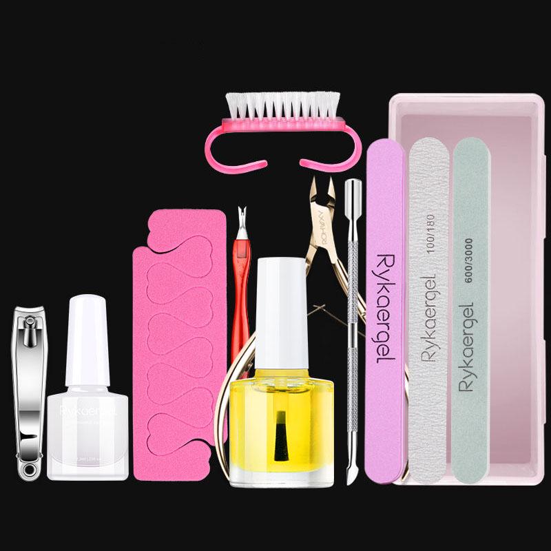 Nail Art Gel Polish Lacquer Cleaner Gel Nail Wraps UV Gel Remove Wipes Nail Care Tools kit