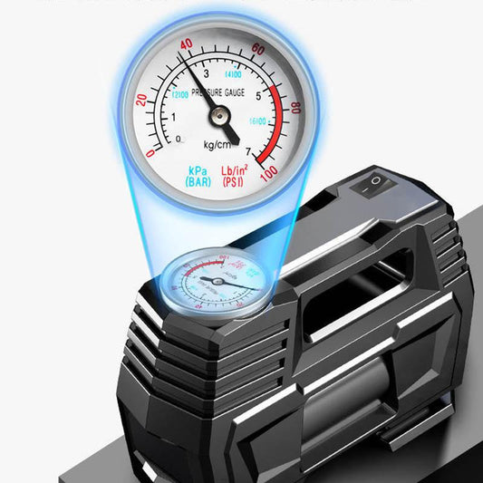 Car Air Pump Automobile Tire Multifunctional High-power Mechanical Air Pump 12V Small Car Portable Air Pump Pure Copper Motor Universal