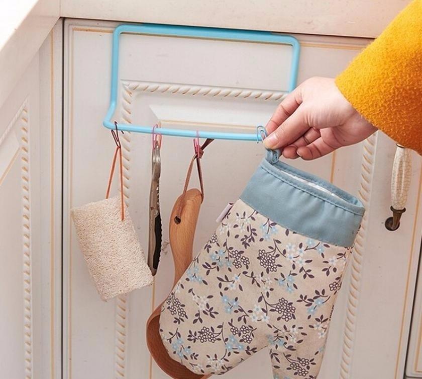Tea Towel Rack Bar Hanging Holder Rail Organizer Bathroom Kitchen Cabinet Cupboard Hanger Shelf