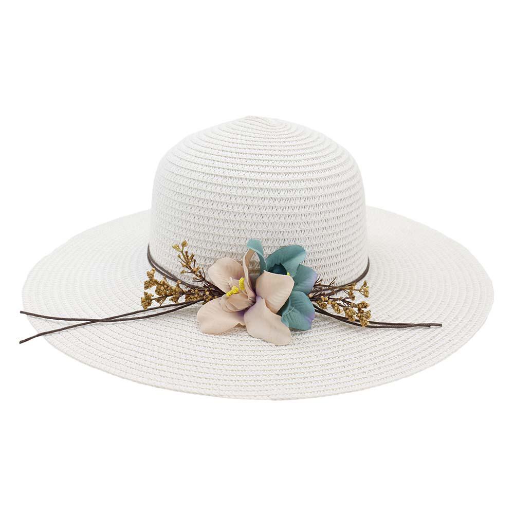 Hat Women Wide Brim Floppy Straw Sun Hat Sea Beach Foldable UV Protect Caps
