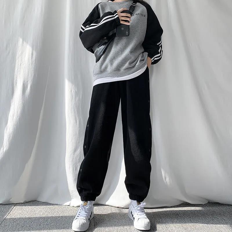 Gray Sweatpants Women's Spring and Summer Loose and Thin Waist Pants Casual All-match Thin Guard Pants Harem Pants