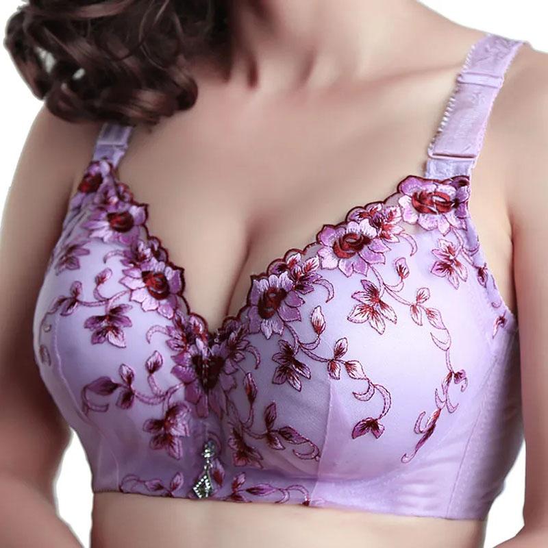 Floral Bras Sexy Push Up Bra for Women Plus Size Underwear Lingerie Thin Wire Free D Bralette Woman Push Up Bras