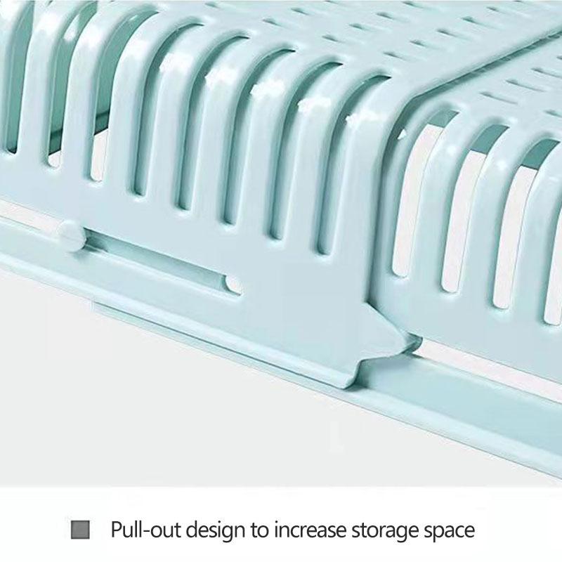 4Pcs Refrigerator Storage Basket Box Fresh-keeping Retractable Egg Storage Basket Drawer Pull-out Multifunctional Fruit Basket Hanging Artifact