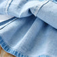 Autumn Spring Summer Casual Girls' Skirts Korean Style Stretch Short Skirts Pleated Skirts Playful Style Denim Skirts