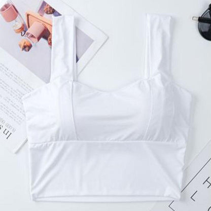 Sports Yoga Fitness Vest Body Shaping Beauty Back Thin Section Gathered Bra Wrapped Chest Yoga Running Bottoming Shirt Outer Wear Underwear Women