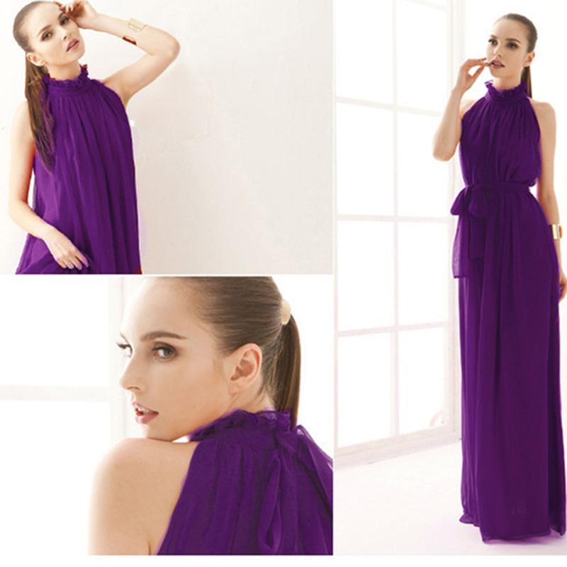 Super Long Ankle Length Skirt Bohemian Solid Color Chiffon Plus Size Dress Holiday Beach Skirt Light and Breathable Elegant Chiffon Long Skirt