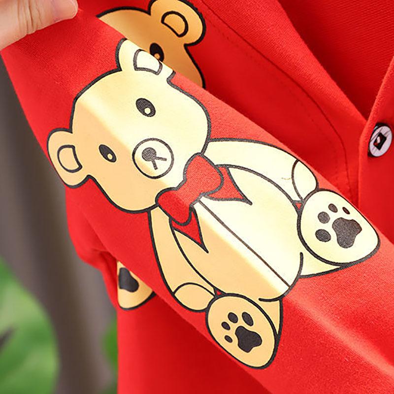 Boys and Girls Spring and Autumn Suits 1-5 Years Old Sweatshirt Shirt Suit Casual Suit Home Service Three-piece Sets
