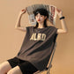 Sports Vest Female Summer Wear All-match Thin American Basketball T-shirt Japanese Broadband Cut-sleeve Top Casual Fitness Jogging Sleeveless T-shirt