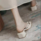 Fairy Sandals Gentle Single Shoes French Niche Sandals Baotou Half-toe Shoes Women's Summer Wear Mules