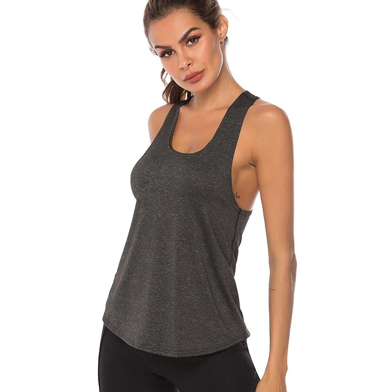 Women's Yoga Vest Moisture-wicking Vest Sports Underwear Loose Yoga Wear I-shaped Vest Running Top T-Shirt Plus Sized Clothes Tops for Women