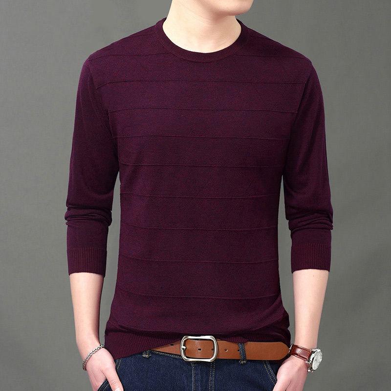 Sweater Men 2019 Autumn Winter V-Neck Knitted Sweater Pullover Men Casual Mens Sweaters Pull Homme