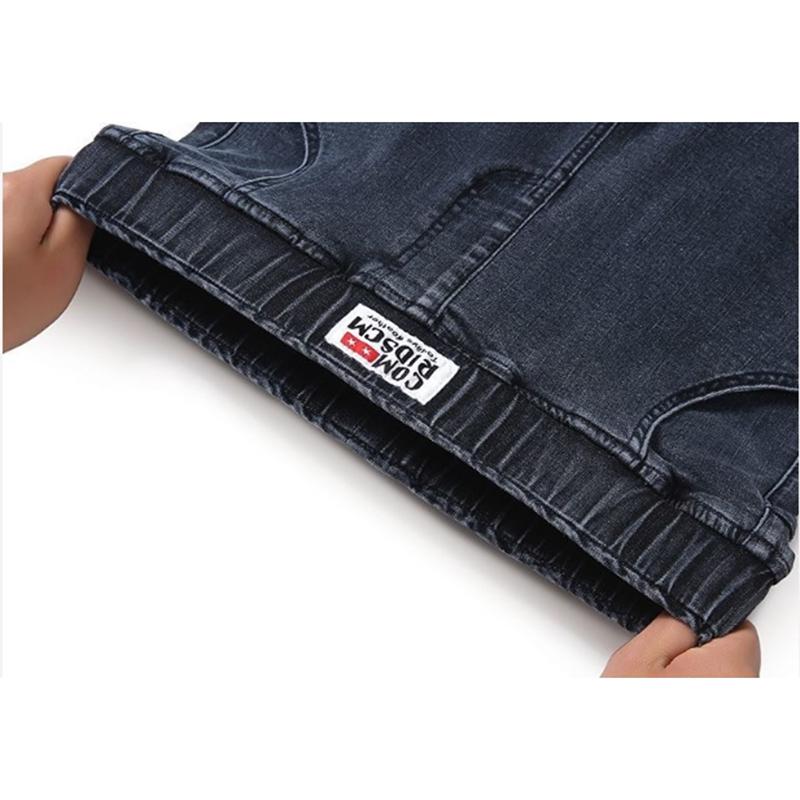 Large Size High Waist Denim Trousers Women's Elastic Waist Jeans Plus Size Pencil Pants Spring Summer Autumn Skinny Denim Pants