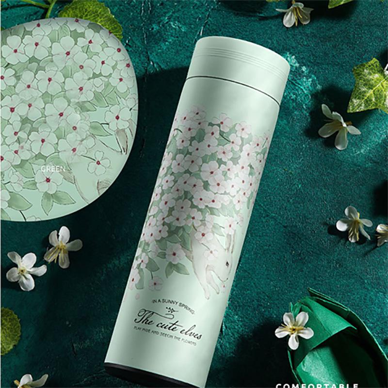 Autumn Forest Printing Vacuum Flask 304 Stainless Steel Coffee Tea Water Bottle 500ml Home Water Cup