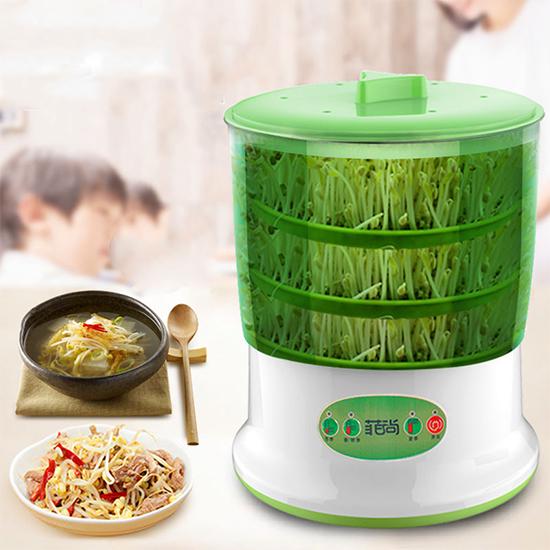 2/3 Layer Automatic Bean Sprout Machine Homemade Sprout Bud Machine Bean Sprouts Maker Seeds Growing