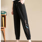 Ice Silk White Sports Pants Women's Summer Beam Feet Casual Thin Quick-drying Harlan Nine-point Pants Women's Trend