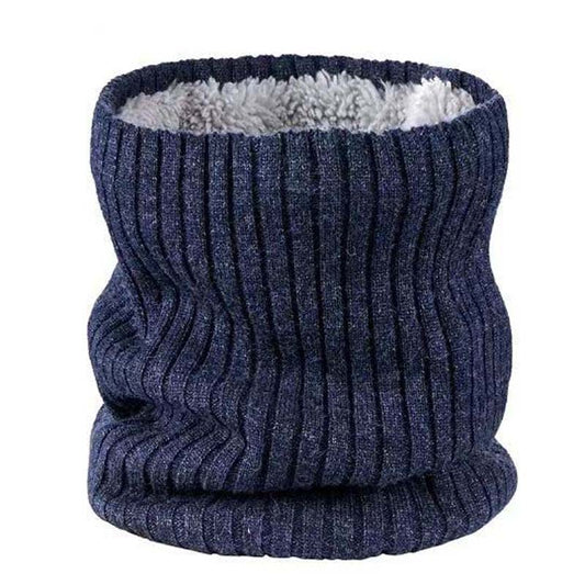 Autumn and Winter Hedging Knitted Scarf Men's Warm and Cold Scarf Windproof and Velvet Thickening Cervical Collar