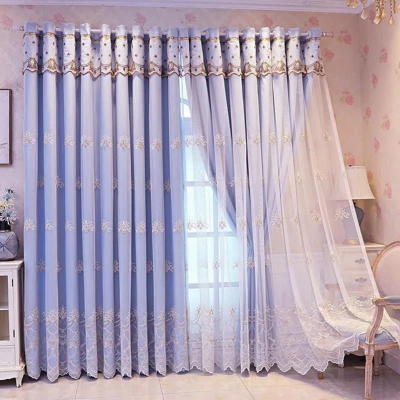 High-end Atmospheric Curtain Screens for Bedroom and Living Room Household Curtains Shading (165×270cm)
