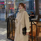 Lamb Velvet Padded Jacket Women's Length Over-knee Winter Korean Version Ins Hong Kong Wind Loose Plus Velvet Parka Padded Jacket