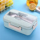 1000ml Microwave Lunch Box Wheat Straw Dinnerware Food Storage Container Portable Bento Box