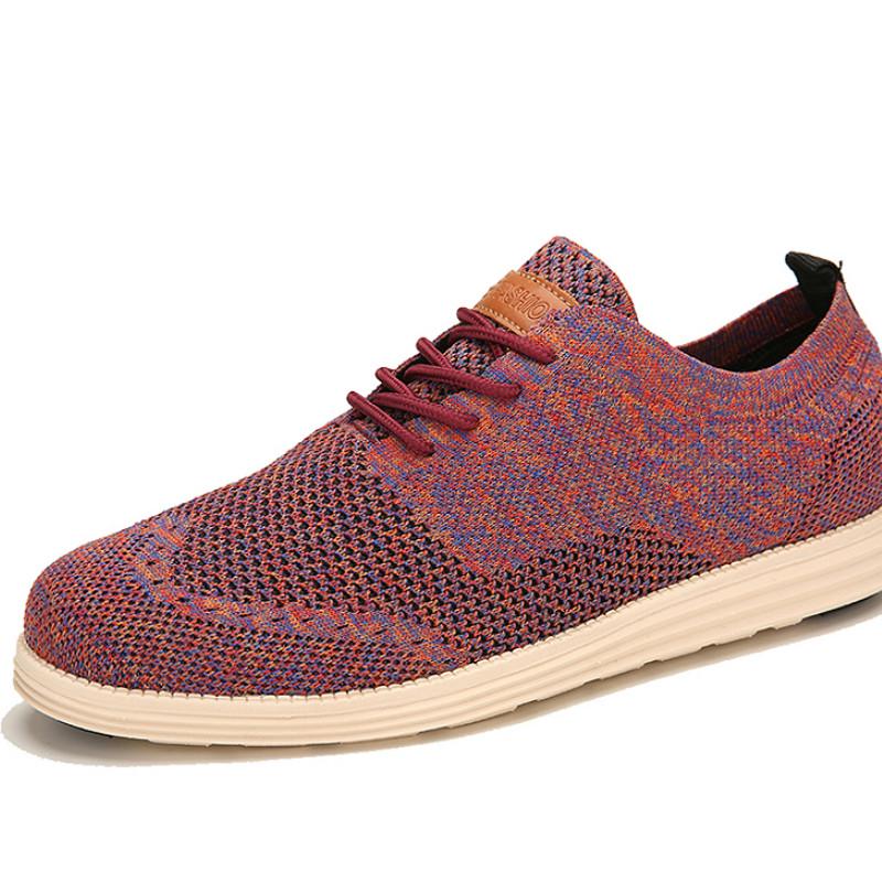 New Men Casual Shoes Men Business Formal Brogue Weave Carved Oxfords Wedding Dress Breathable Shoes