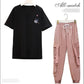 Suit Women Spring and Summer Loose Thin Casual Two-piece Sports and Leisure Suit Cool Girl Adjustable Waist Two-piece Suit