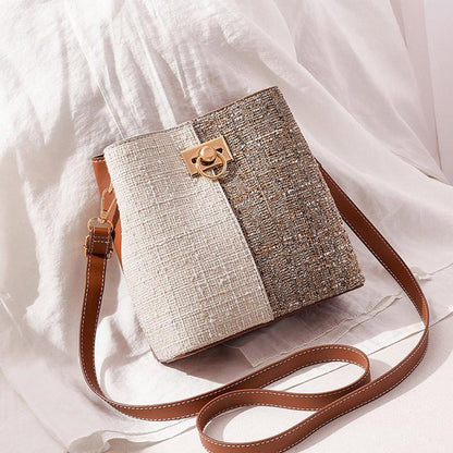 Fashion Spring Small Bag Female Bag Trend Korean Version of The Wild One-shoulder Messenger Bag Fashion Bucket Bag