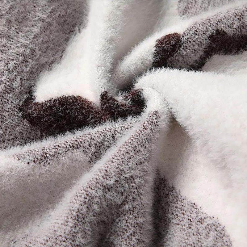 Sweater Male Round Collar Autumn and Winter Plus Velvet Thickened Youth Sweater Pullover