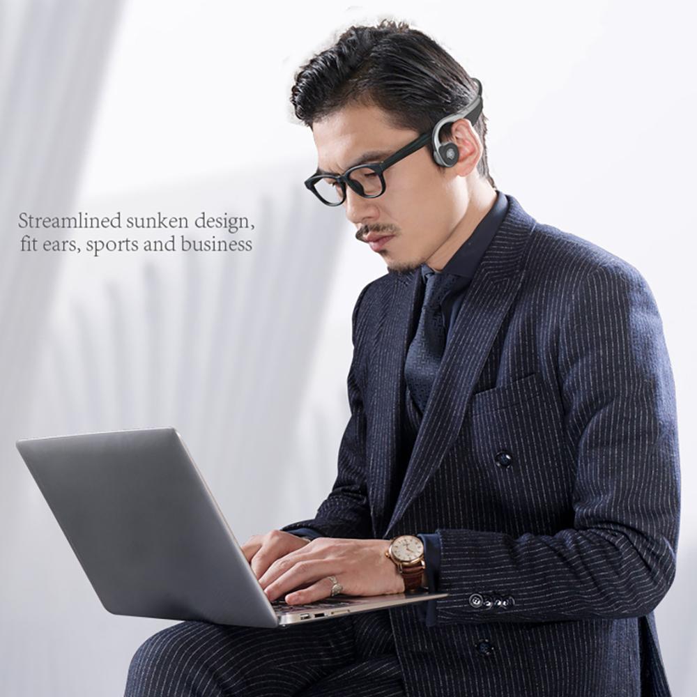 Bone Conduction Sports Bluetooth Headset Earphones Stereo Wireless Music Handfree for Sports Driving