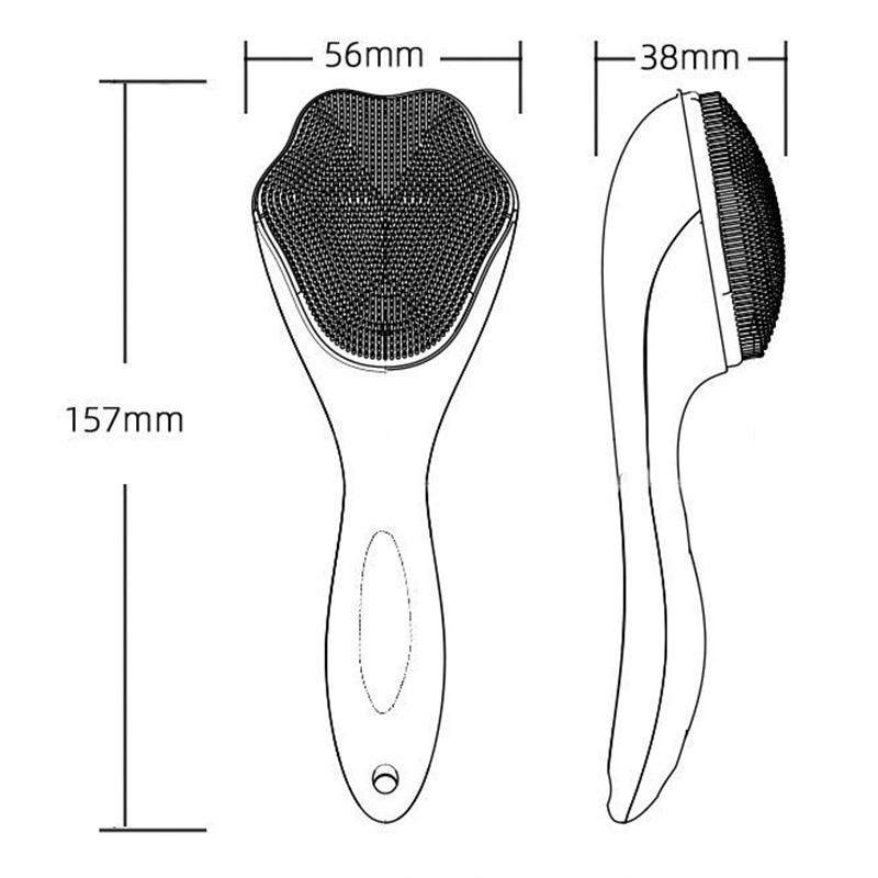 Washing Brush Household Soft Hair To Blackhead Deep Cleansing Pores and Dirt Manual Silicone Massage Facial Cleansing Artifact