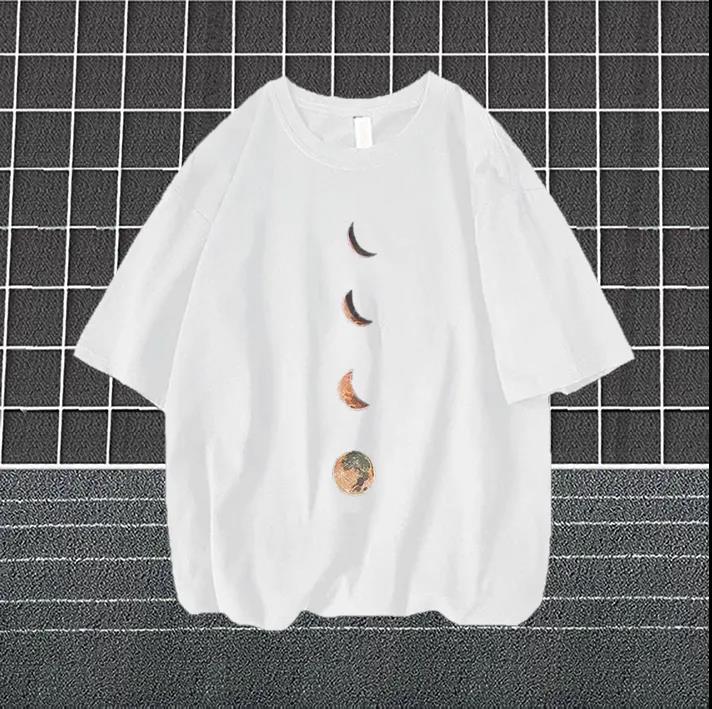 Yin Qing Round Lack Chinese Style Short-sleeved T-shirt Loose Trend on Bf Couples Literary Men's Short-sleeved